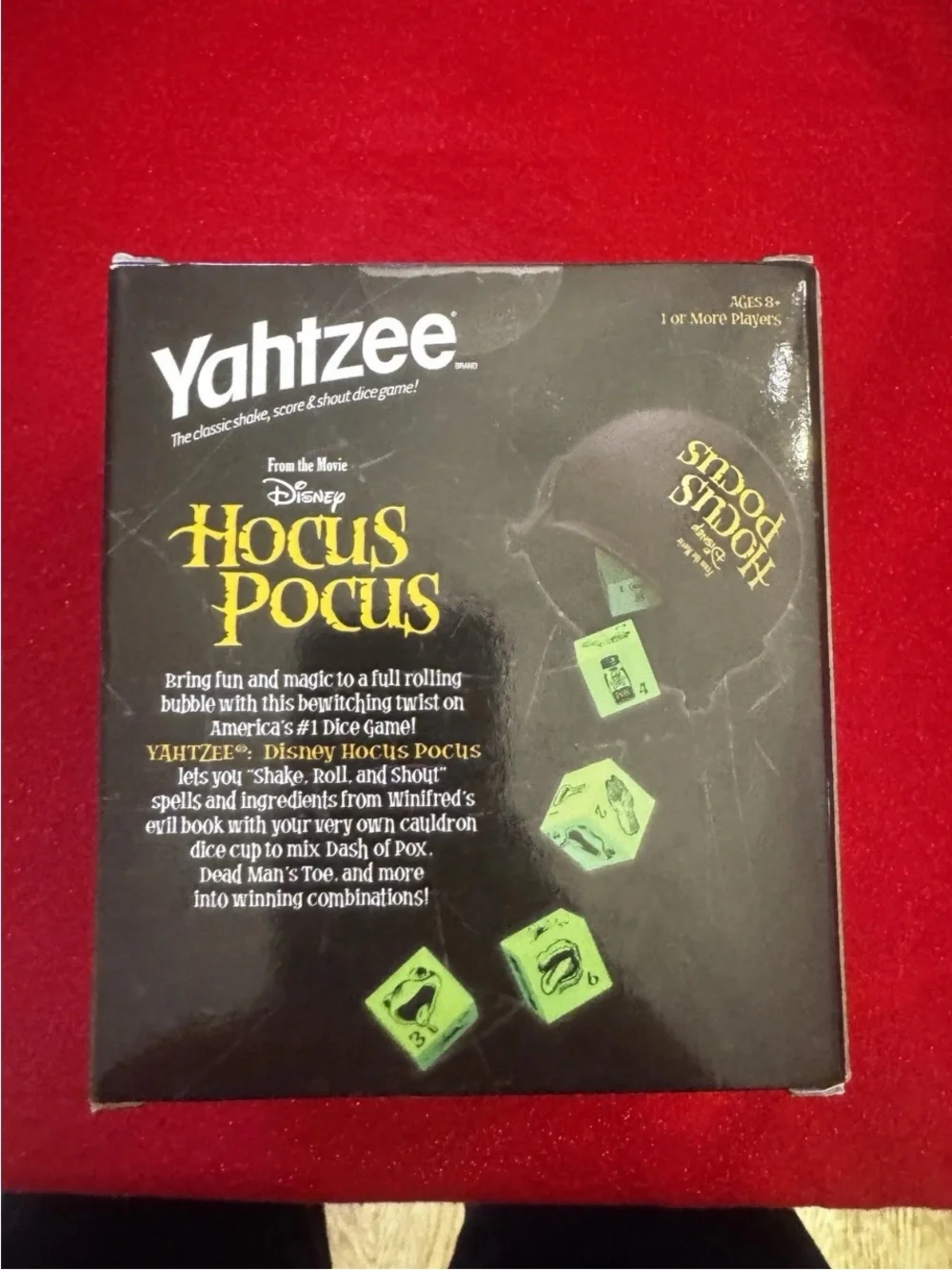 New Yahtzee Disney HOCUS POCUS Halloween Edition Fun Family Game Hasbro